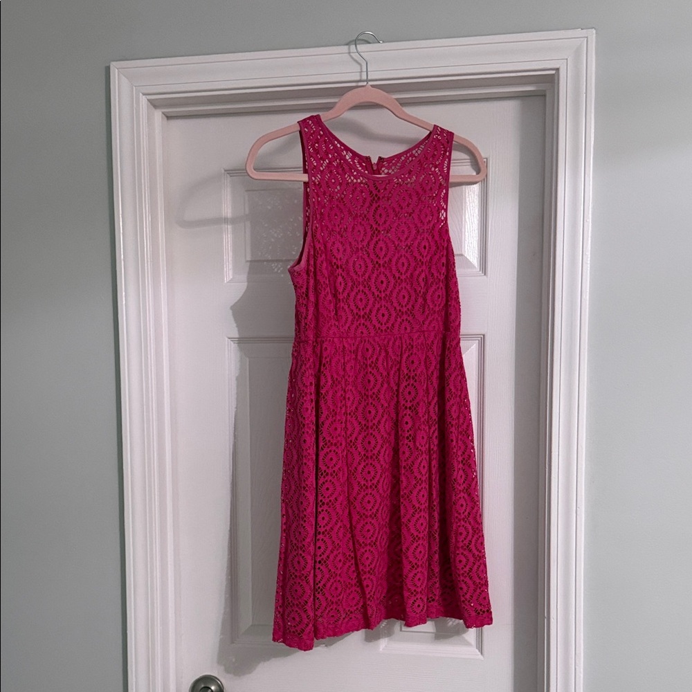 Nanette Lepore Pink Lace Dress